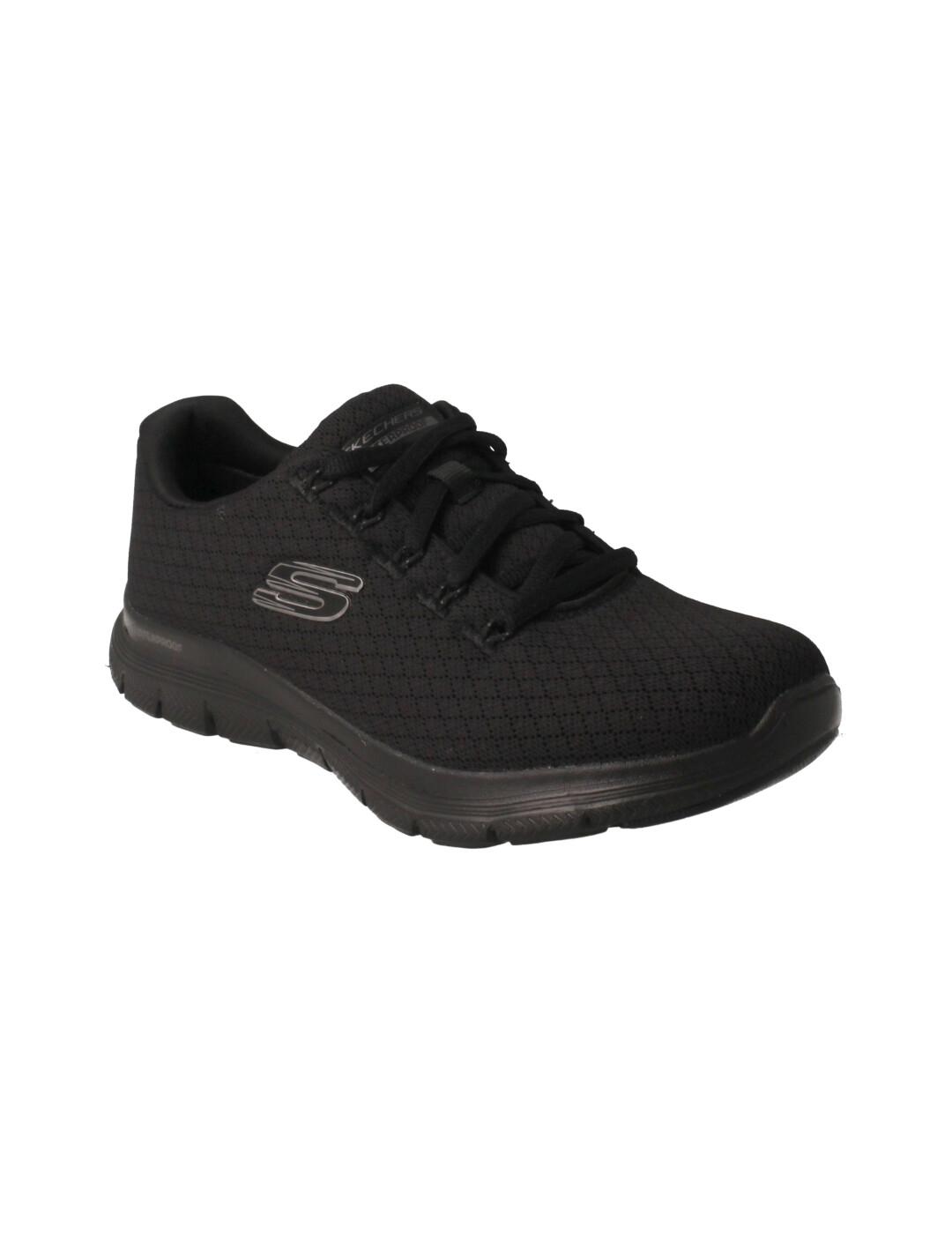 Deportivo Waterproof mujer Skechers Flex Appeal negro