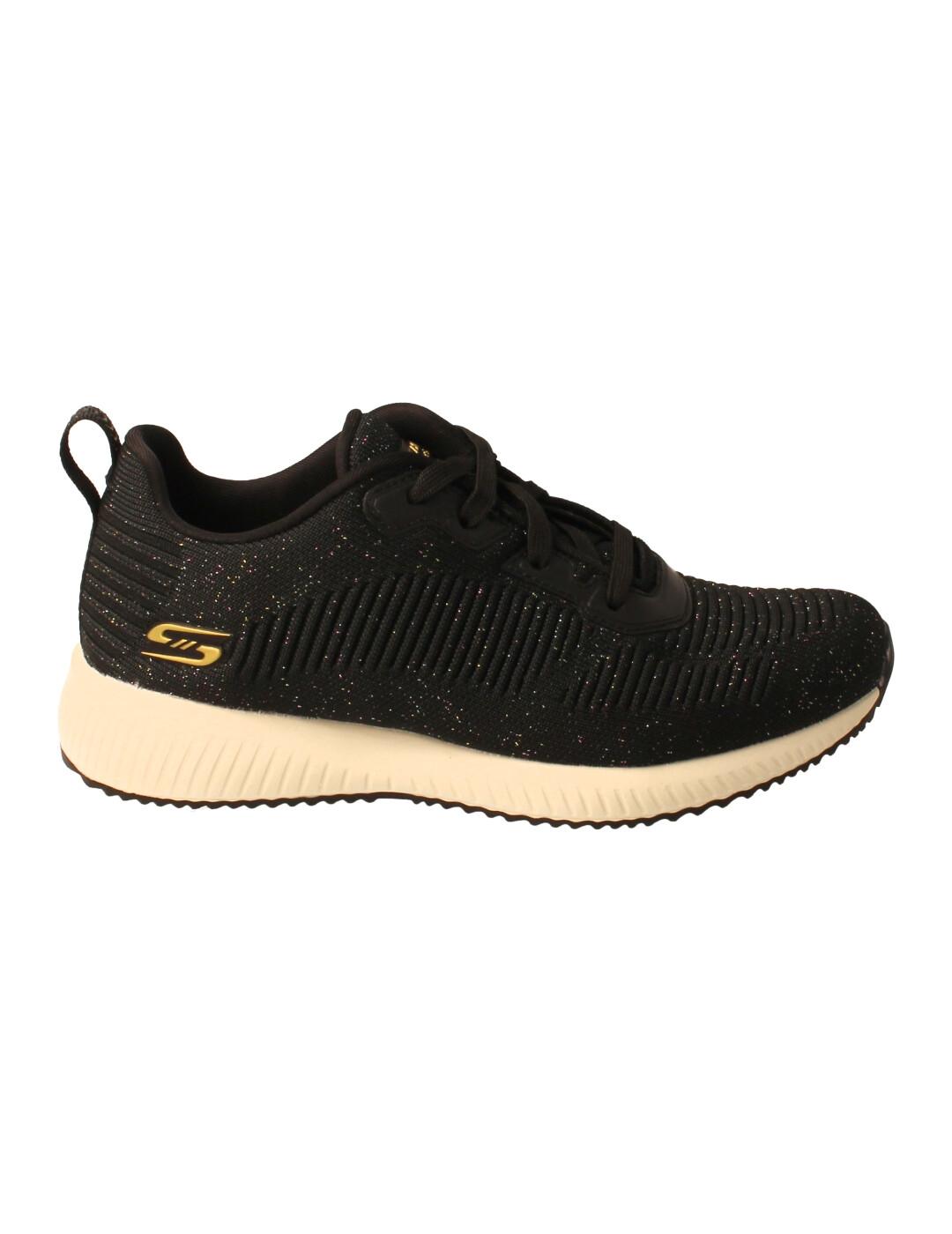 Deportivo mujer Skechers Bobs Squad negro