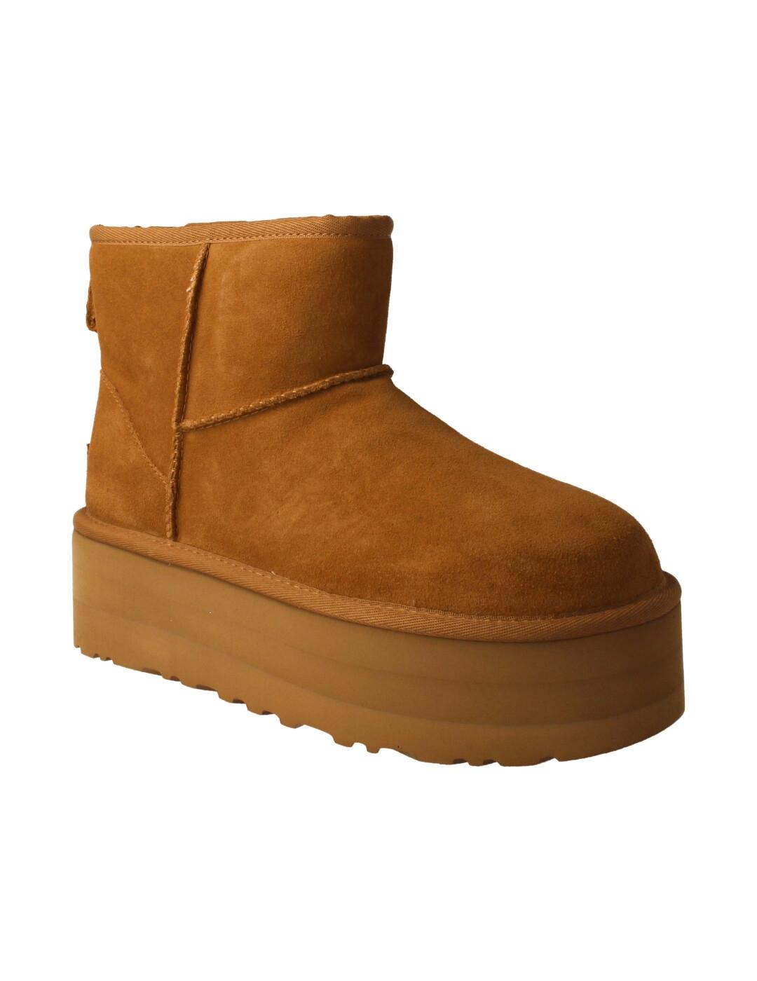 Botín mujer Ugg Classic Mini Platform camel