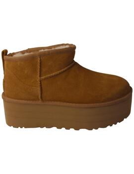 Botín mujer Ugg classic Ultra Mini Platform camel