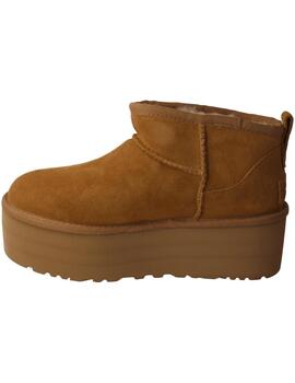 Botín mujer Ugg classic Ultra Mini Platform camel