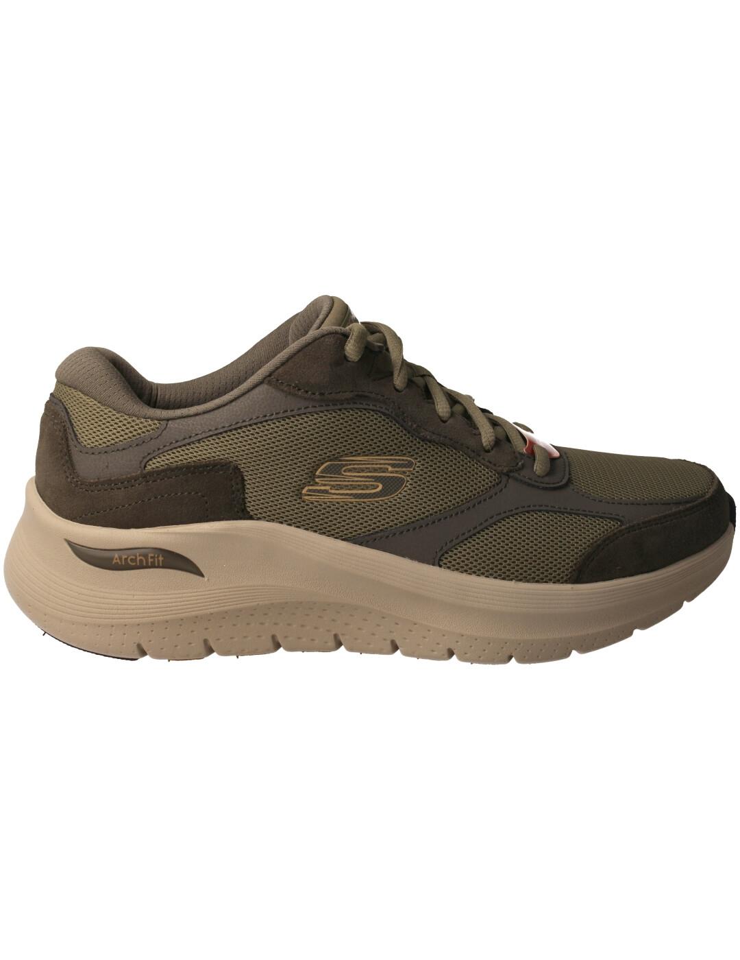 Deportivo hombre Skechers Arch Fit verde