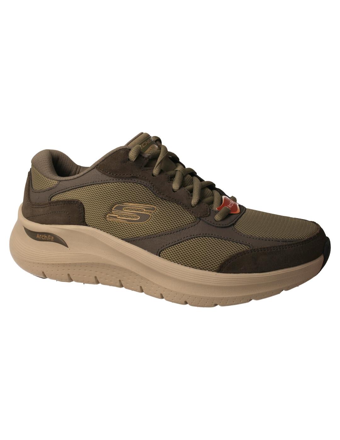 Deportivo hombre Skechers Arch Fit verde