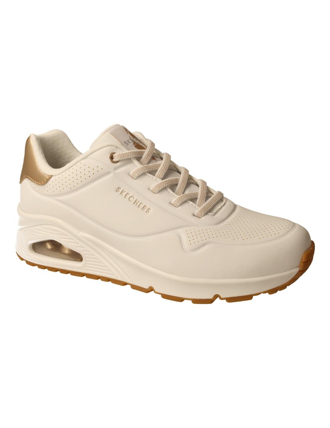 Deportivo mujer Skechers Uno blanco