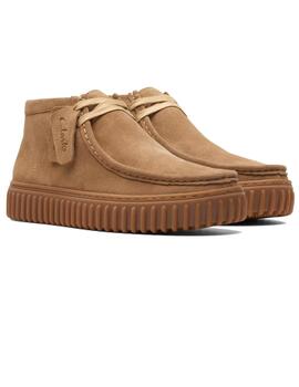 Botín hombre Clarks Torhill beige