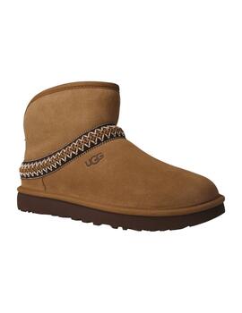 Botín mujer Ugg Classic Mini Crescent camel