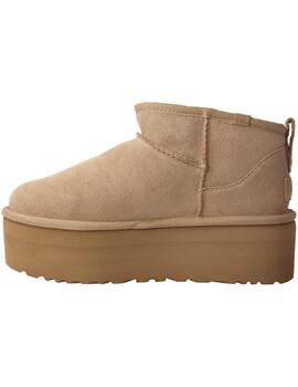 Botín mujer Ugg Classic Ultra Mini Platform beige