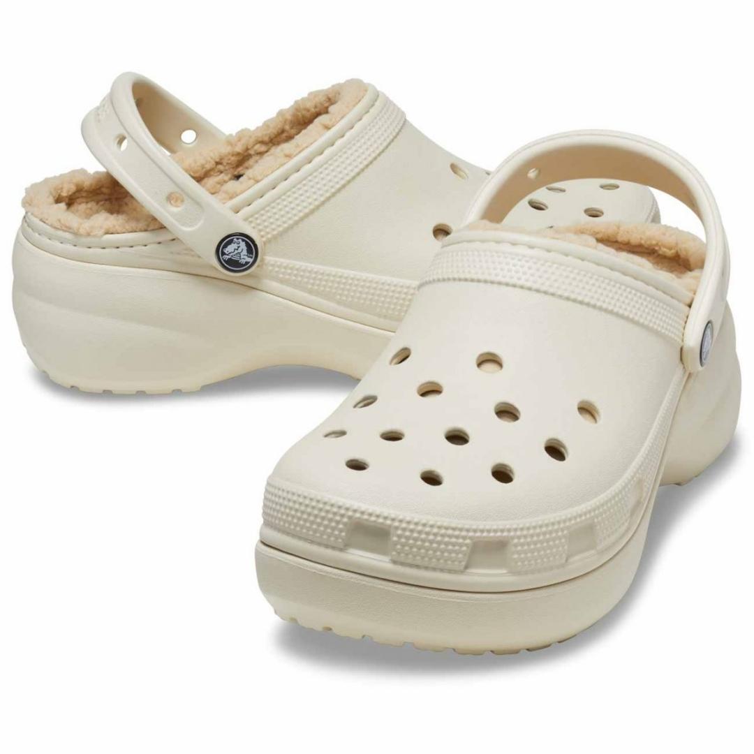 Zueco mujer Crocs Plataforma crema