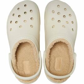 Zueco mujer Crocs Plataforma crema