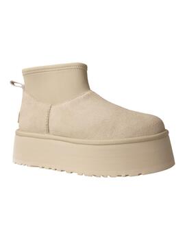 Botín mujer Ugg Classic Mini Dipper Puffer blanco