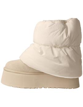 Botín mujer Ugg Classic Mini Dipper Puffer blanco