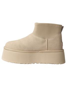 Botín mujer Ugg Classic Mini Dipper Puffer blanco