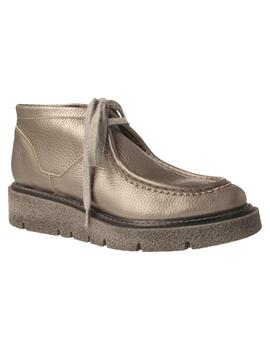 Zapato Wallaby mujer Weekend plateado