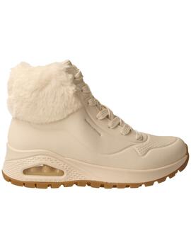 Boín mujer Skechers Uno Rugged blanco