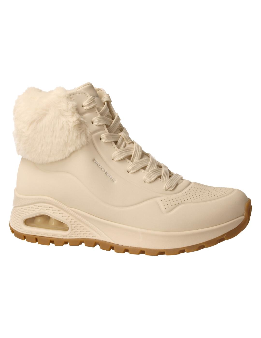 Boín mujer Skechers Uno Rugged blanco