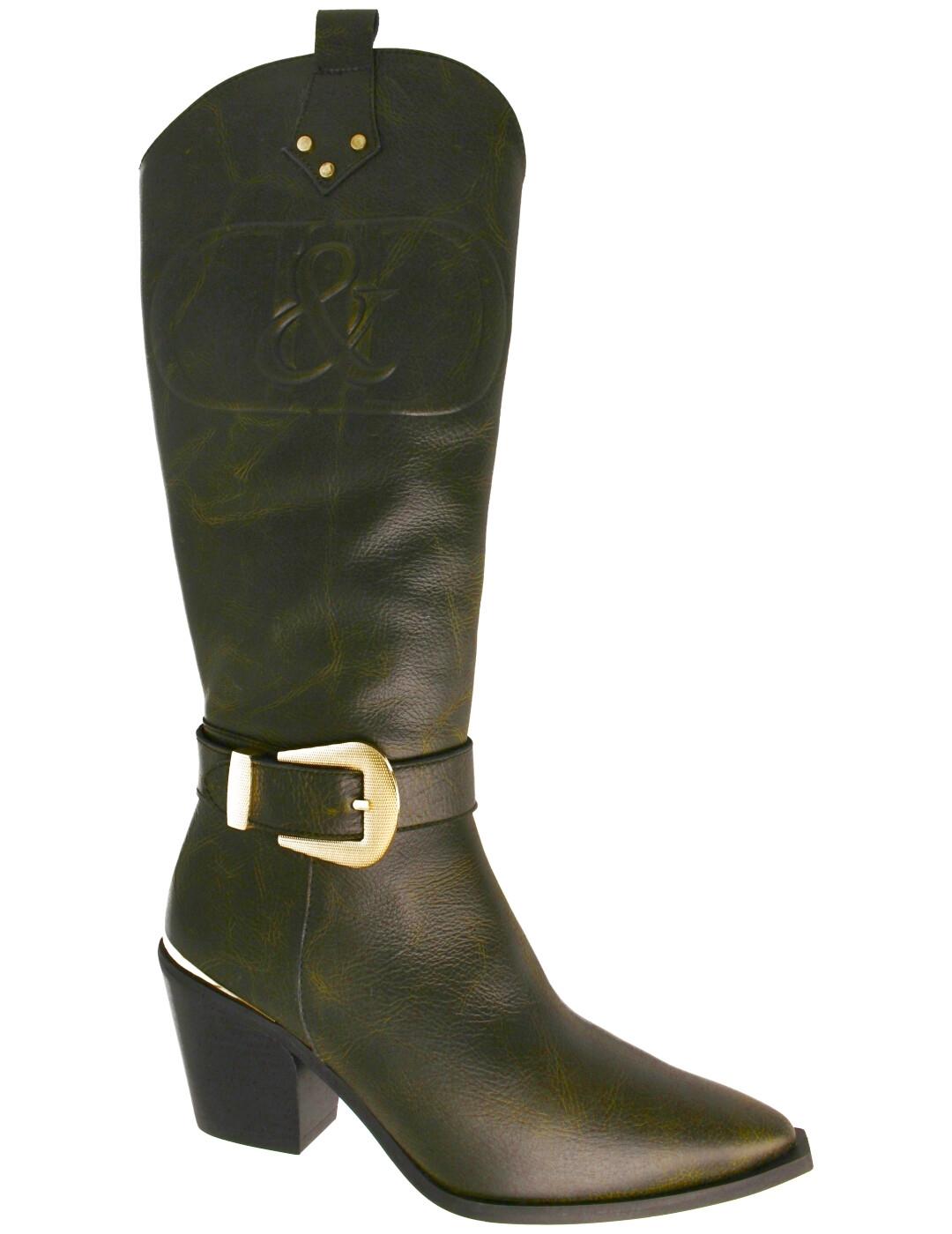 Bota mujer Durá&Durá verde