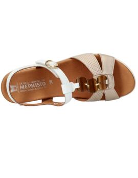 Sandalia mujer Mephisto Seline beige