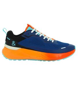 Deportivo gore-tex hombre Extr4 azul/naranja