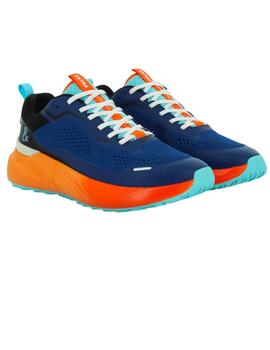 Deportivo gore-tex hombre Extr4 azul/naranja