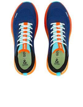 Deportivo gore-tex hombre Extr4 azul/naranja